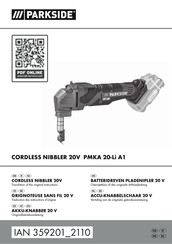 Parkside PMKA 20-Li A1 Traduction Des Instructions D'origine