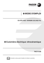 Fagor FACV103B Mode D'emploi