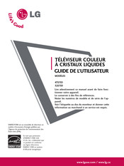 LG 47LY3D Guide De L'utilisateur