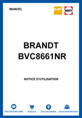 Brandt BVC8661NA Guide D'utilisation