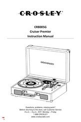 Crosley CR8005G Manuel D'utilisation