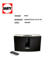 Bose SoundTouch 20 II Serie Notice D'utilisation