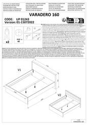 Dedeman VARADERO 160 UP 01243 Instructions D'assemblage