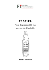 Francaise d'Instrumentation FI 501PA Notice D'utilisation