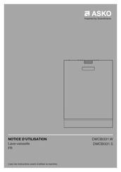 Asko DWCBI331.S Notice D'utilisation