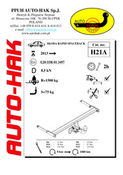 AUTO-HAK H21A Mode D'emploi