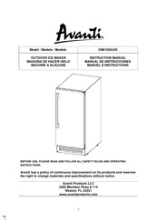 Avanti OIM1550U3S Manuel D'instructions