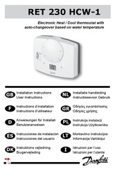 Danfoss RET 230 HCW-1 Instructions D'installation