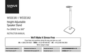 LEGRAND Sanus WSSE3A1 Manuel D'instructions