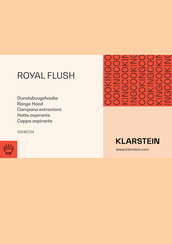 Klarstein ROYAL FLUSH Mode D'emploi