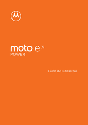 Motorola moto e 7i power Guide De L'utilisateur