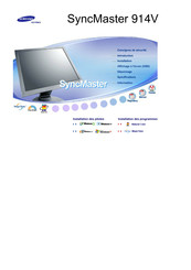 Samsung SyncMaster 914V Manuel D'installation