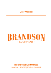 Brandson Equipment 304020 Mode D'emploi