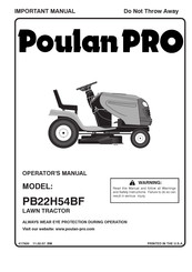 Poulan Pro PB22H54BF Manuel D'utilisation