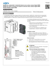 GF Signet 9950 Fiche D'instructions