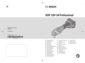 Bosch GOP18V-34 Notice Originale