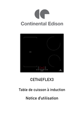 CONTINENTAL EDISON CETI4EFLEX3 Notice D'utilisation