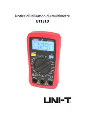 UNI-T UT131D Notice D'utilisation