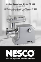 Nesco FG-600 Guide D'entretien Et D'utilisation