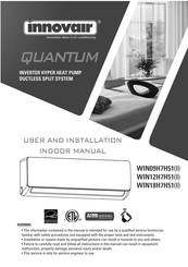 innovair QUANTUM WIN09H7H51(I) Manuel D'utilisation Et D'installation