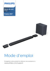 Philips Fidelio B97 Mode D'emploi