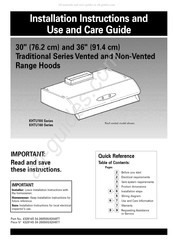 KitchenAid KHTU100 Série Instructions D'installation