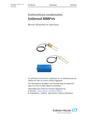 Endress+Hauser Solitrend MMP44 Instructions Condensées