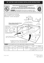 Frigidaire FFES3025LSD Instructions D'installation