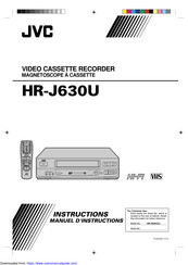 JVC HR-J630U Manuel D'instructions