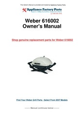 Weber Char Q 616002 Guide Du Propriétaire