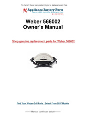 Weber 566002 Guide Du Propriétaire