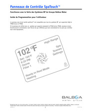 Balboa Water Group SpaTouch Guide D'utilisateur