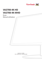 ViewSonic VA2708-4K-MHD Manuel Utilisateur