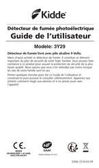 Kidde 3Y29 Guide De L'utilisateur