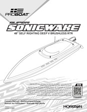 Horizon Hobby ProBoat SUPER SONICWAKE Manuel De L'utilisateur