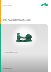 Wilo RexaNorm RE Serie Notice De Montage Et De Mise En Service