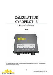 NKE GYROPILOT 3 Notice D'utilisation