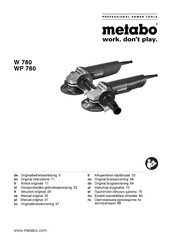 Metabo WP 780 Notice Originale