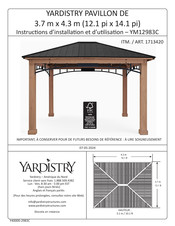 Yardistry 1713420 Instructions D'installation Et D'utilisation