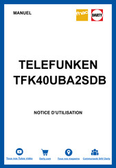 Telefunken TFK40UBA2SDB Mode D'emploi