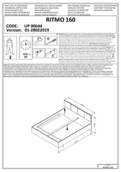 Forma Ideale RITMO 160 UP 00644 Instructions D'assemblage