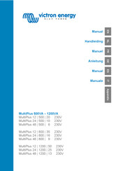 Victron energy MultiPlus 12/1600/70 Manuel