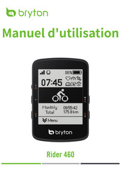 Bryton Rider 460 Manuel D'utilisation