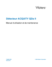 Waters ACQUITY QDa II Manuel D'utilisation Et De Maintenance