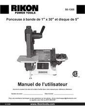 Rikon Power Tools 50-1305 Manuel De L'utilisateur