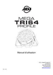 ADJ MEGA TRI64 PROFILE Manuel D'utilisation