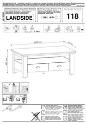 Trends LANDSIDE 2118-118-F4 Instructions De Montage