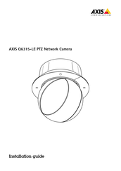 Axis Communications Q6315-LE Manuel D'instructions