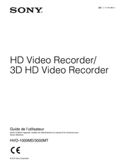 Sony HVO-1000MD Guide De L'utilisateur