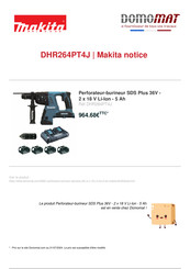 Makita DHR264PT4J Manuel D'instructions